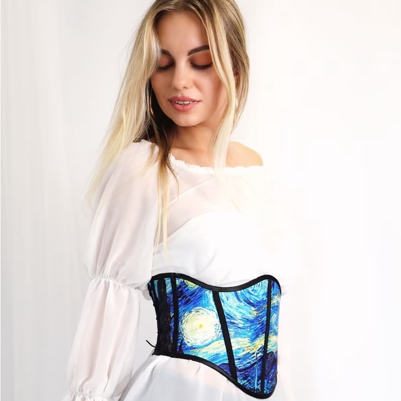Van Gogh "The Starry Night"  Corset - Picture 3 of 8